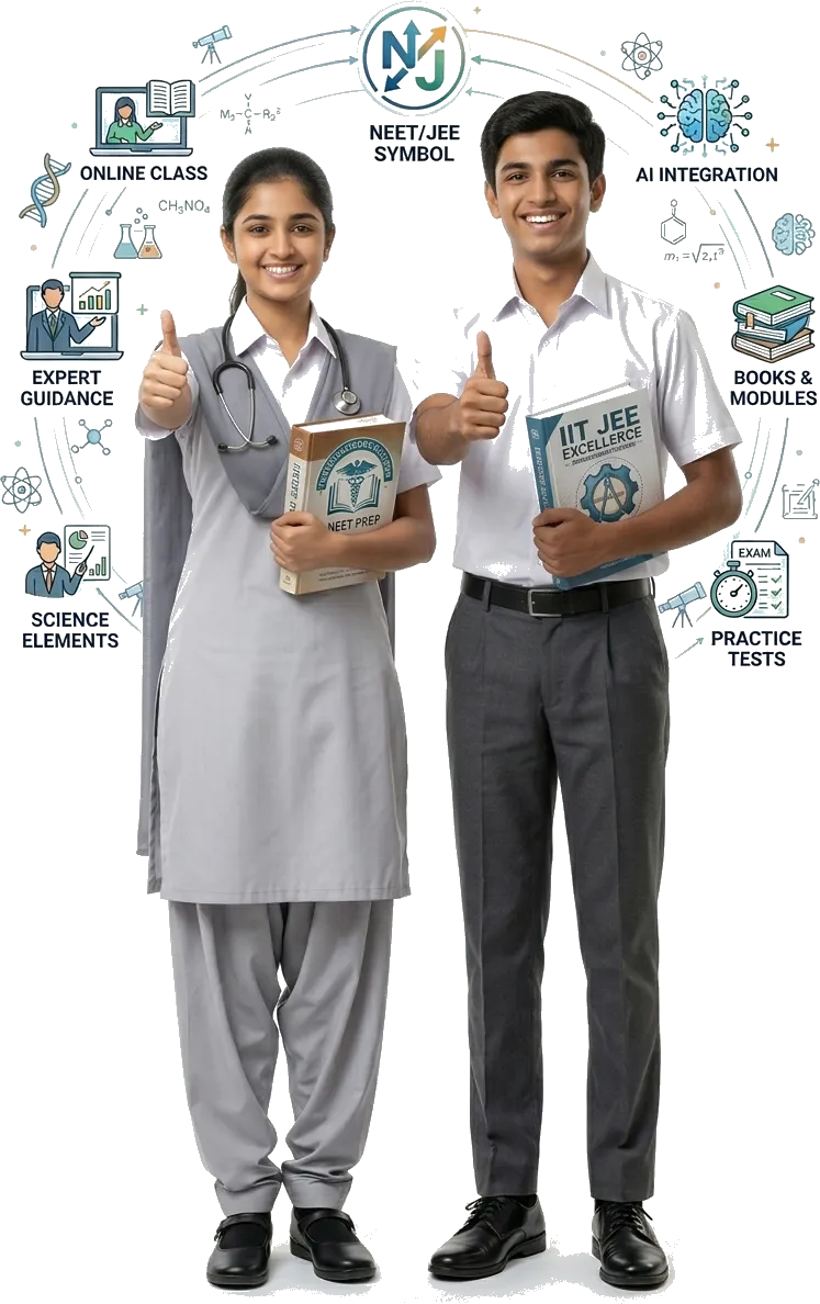 NEET and JEE students preparing for medical and engineering entrance exams at BOSINS